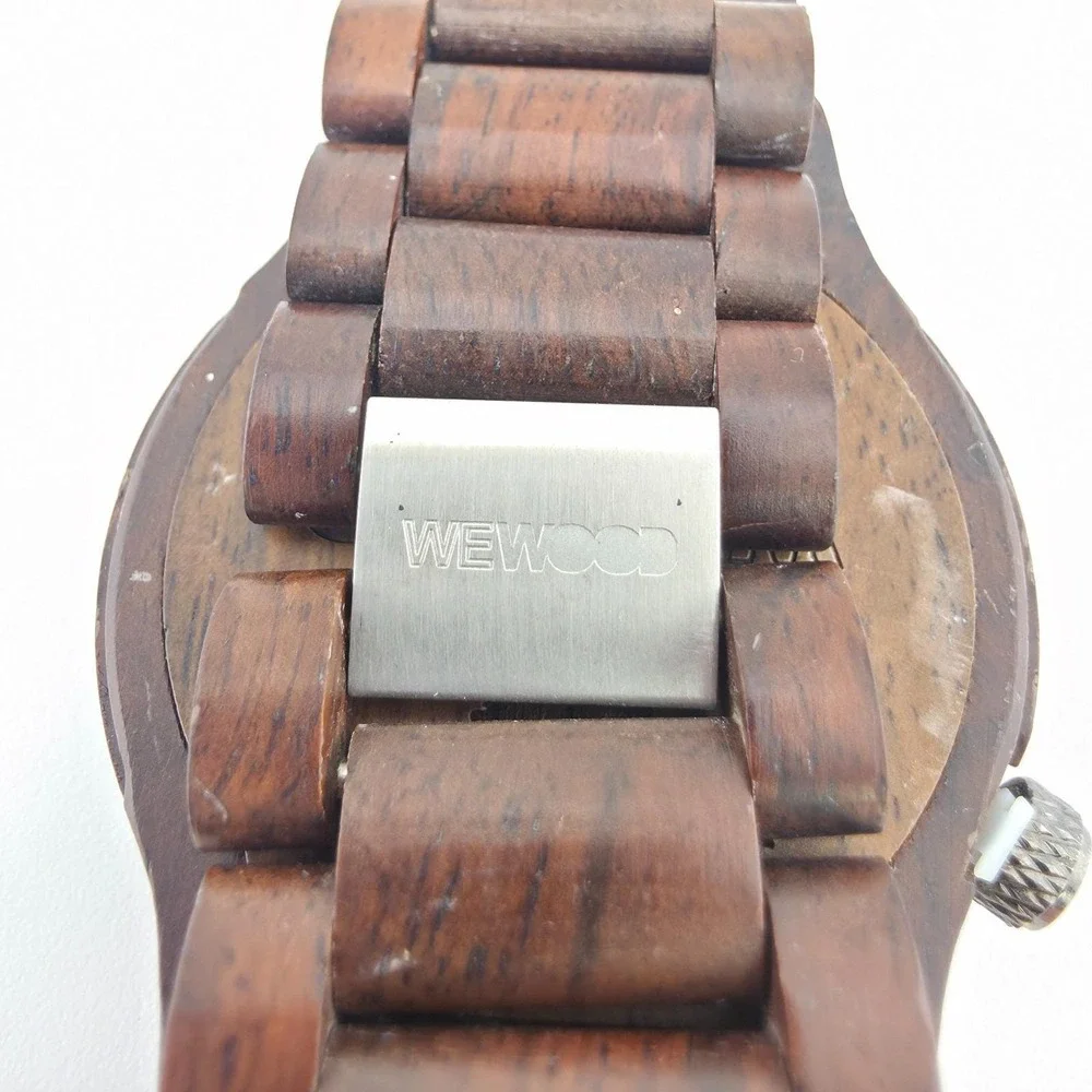 WEWOOD Arrow Nut Men's Watch 100% Natural Walnut Wood Stainless Steel Clasp 7